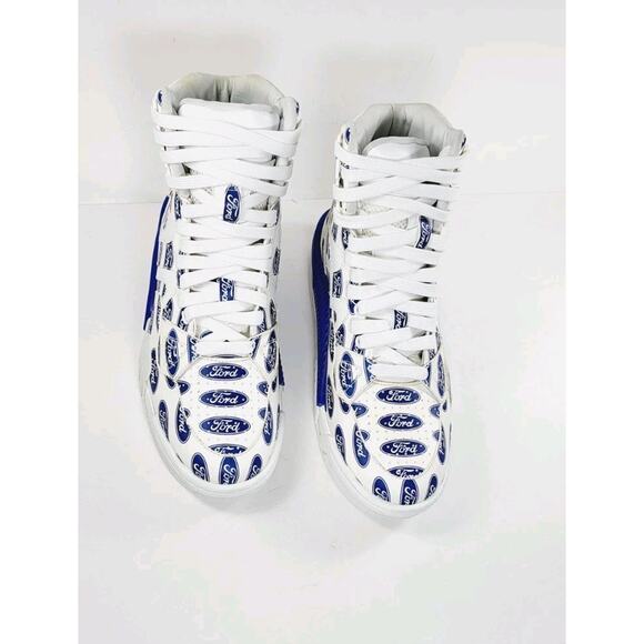 Rare Versace Ford Collaboration Men\'s Leather Sneakers US6 EU39 UK5 RRP$1200 main image 8